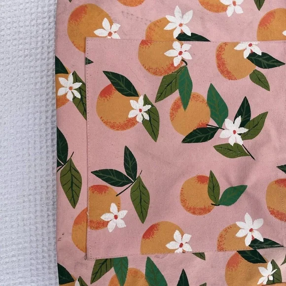 Floral Peach Tote Bag - Picture 5 of 7